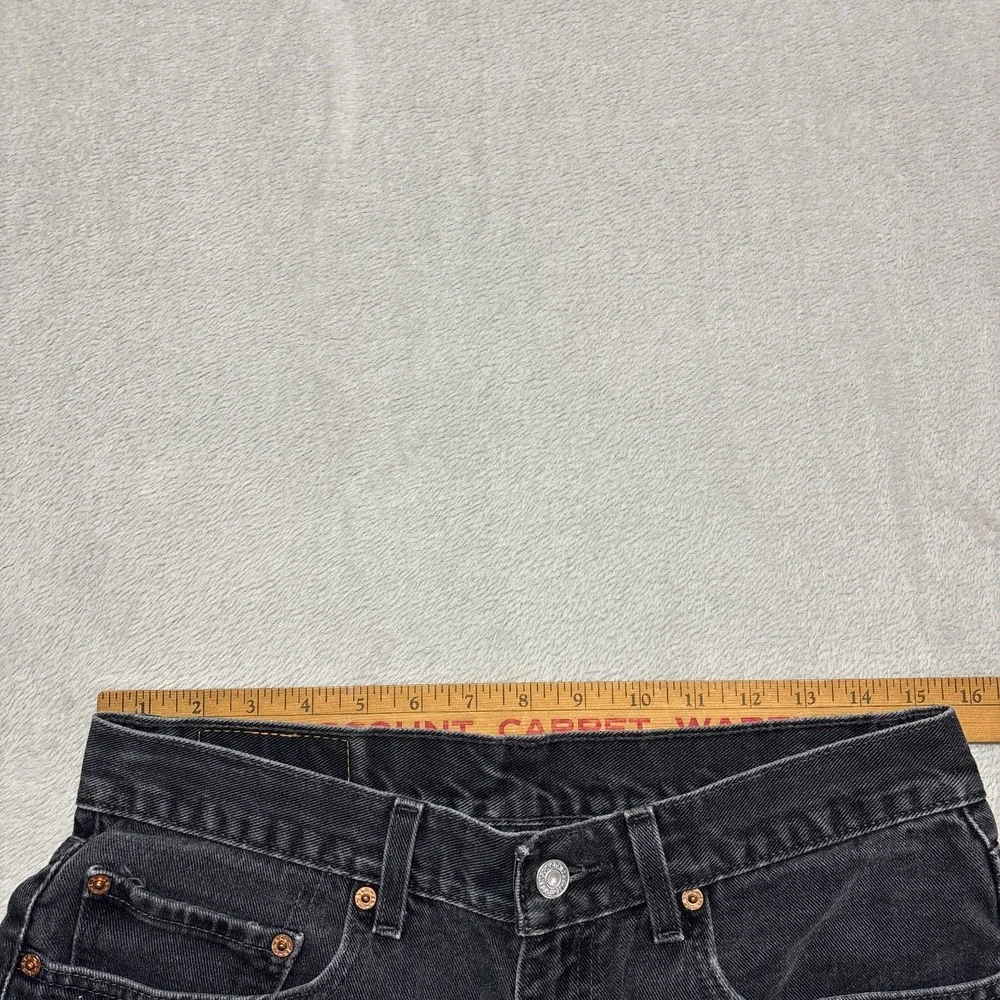 VTG‎ Levis 550 Jeans Mens 34x32 (Fits 31x31) Relaxed Fit Black Denim BLANK Tab
